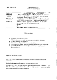 PROCES VERBAL DU 08/06/2023