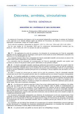 DECRET RECONNAISSANCE