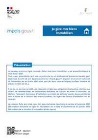TUTORIEL POUR GÉRER MES BIENS IMMOBILIERS