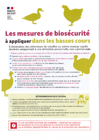 LES MESURES DE BIOSECURITE A APPLIQUER DANS LES BASSES COURS