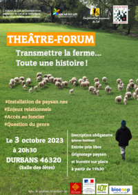 THÉÂTRE FORUM SUR LA TRANSITION DES FERMES