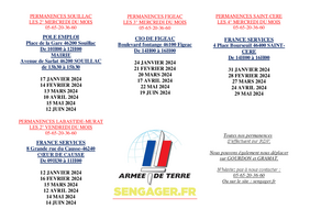 PERMANENCE ARMEE DE TERRE DANS LE LOT
