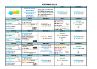 ACTIVITES DES AIDANTS SEPTEMBRE 2022