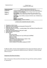PROCÉS VERBAL DU 23 FÉVRIER 2023