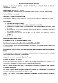 Compte rendu Conseil Municipal 28/01/2021