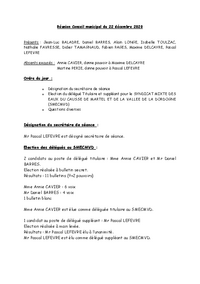 Compte rendu Conseil Municipal 22/12/2020