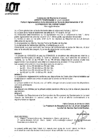 ARRETE DE CIRCULATION