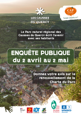 Enquête publique - Parc Naturel régional des Causses du Quercy