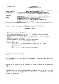 PROCÉS VERBAL DU 03/11/2022