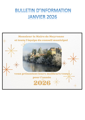 Bulletin municipal Janvier 2026