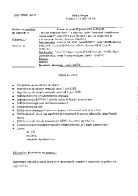 PROCÉS VERBAL  DU 27 JUILLET 2023