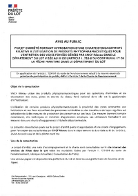 PROJET D'ARRETE PREFECTURE